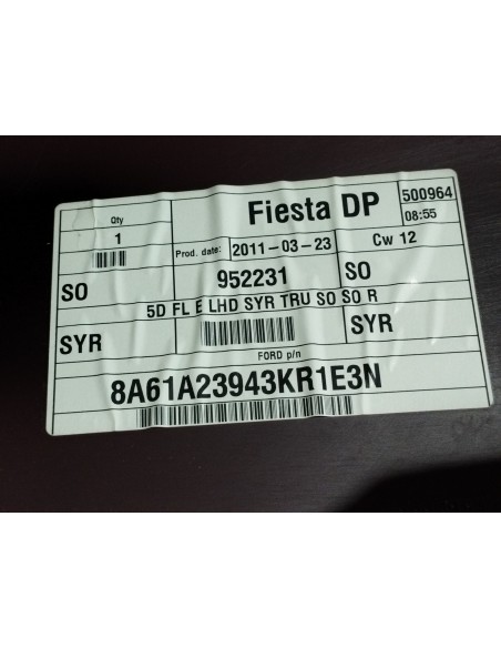 Recambio de guarnecido puerta delantera izquierda para ford fiesta (cb1) titanium referencia OEM IAM 8A61A23943KR  