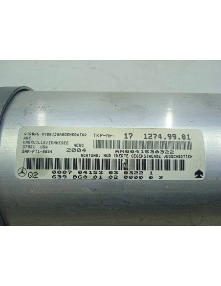 Recambio de airbag delantero derecho para mercedes-benz viano (w639) 2.1 cdi cat referencia OEM IAM 6398600102  