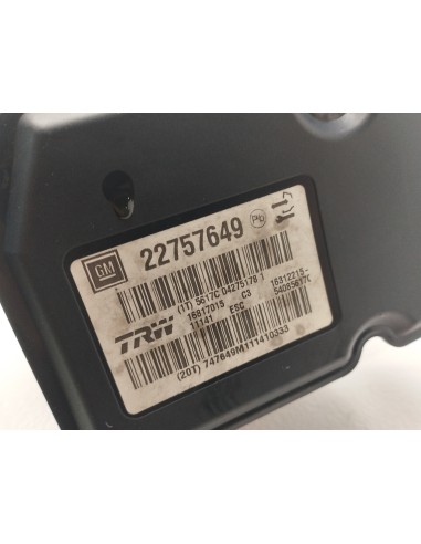 Recambio de abs para opel insignia berlina cosmo referencia OEM IAM 22757649  