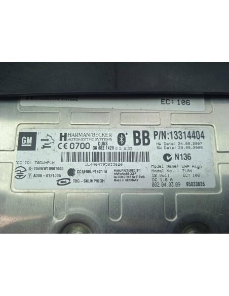 Recambio de modulo electronico para opel insignia berlina 2.0 cdti cat referencia OEM IAM 13314404  