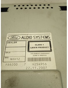 Recambio de sistema audio / radio cd para ford focus berlina (cap) 1.8 tdci turbodiesel cat referencia OEM IAM 7M5T18C815BA  