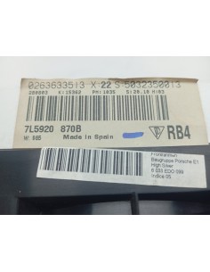 Recambio de cuadro instrumentos para porsche cayenne (typ 9pa) s referencia OEM IAM 7L5920870B   2