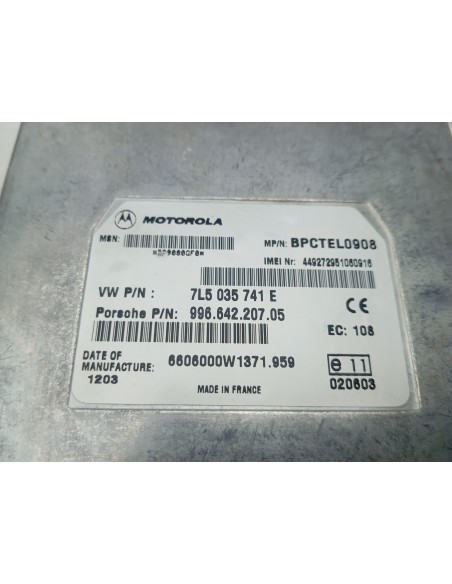 Recambio de modulo electronico para porsche cayenne (typ 9pa) s referencia OEM IAM 7L5035741E  