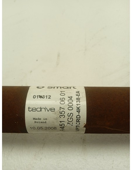 Recambio de transmision delantera derecha para smart coupe 1.0 turbo cat referencia OEM IAM A4513570601  