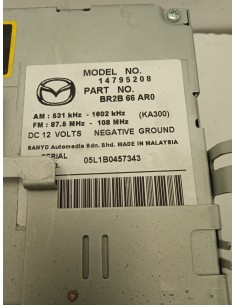 Recambio de sistema audio / radio cd para mazda 3 berlina (bk) 1.6 cd diesel cat referencia OEM IAM BR2B66AR0   2