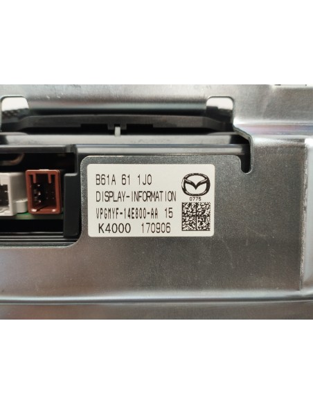 Recambio de pantalla multifuncion para mazda 3 lim. () luxury referencia OEM IAM B61A611J0  