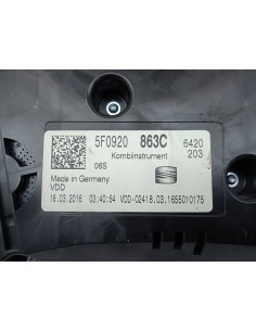 Recambio de cuadro instrumentos para seat leon st (5f8) reference plus referencia OEM IAM 5F0920863C   2