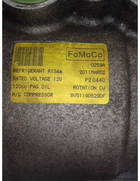Recambio de compresor aire acondicionado para ford fiesta (cb1) titanium referencia OEM IAM 8V5119D629DF  
