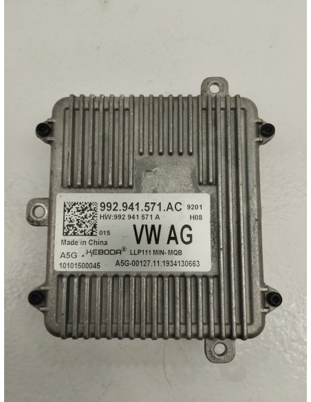 Recambio de centralita faros xenon para volkswagen t-cross sport referencia OEM IAM 992941571AC  