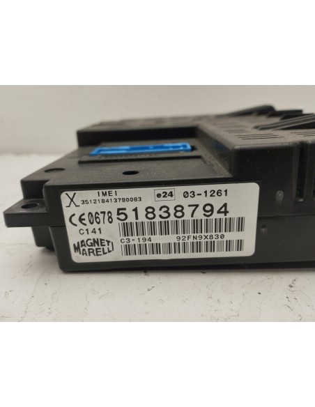 Recambio de modulo electronico para fiat bravo (198) 1.9 active multijet referencia OEM IAM 51838794  