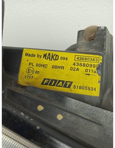Recambio de faro derecho para fiat doblo cargo (223) referencia OEM IAM 43680383  