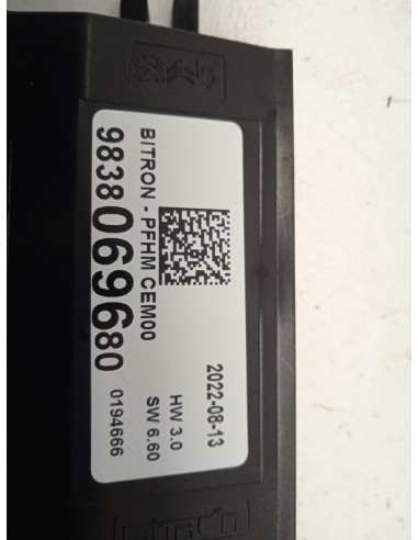 Recambio de modulo electronico para ds 3 crossback so chic referencia OEM IAM 9838069680  
