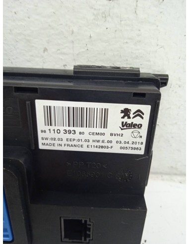 Recambio de modulo electronico para peugeot 308 1.2 12v e-thp referencia OEM IAM 9811039380 MODULO CLIMA 
