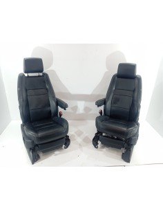 Recambio de juego asientos completo para land rover range rover sport v6 td s referencia OEM IAM PIEL NEGRA PIEL NEGRA CUERO