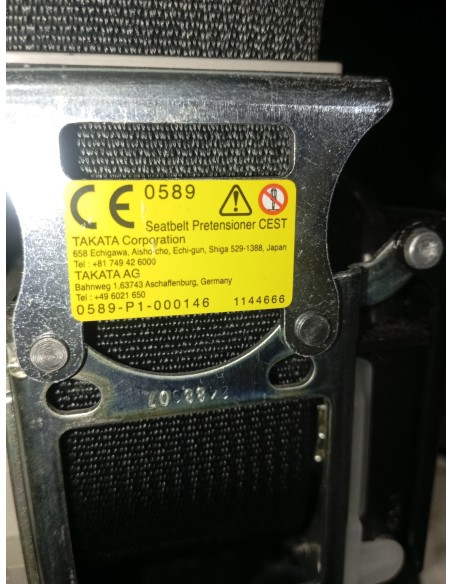 Recambio de cinturon seguridad delantero derecho para mazda 2 lim. () luxury referencia OEM IAM 0589P1000146  