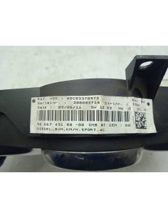 Recambio de cuadro instrumentos para peugeot 207 1.6 16v hdi fap referencia OEM IAM 9666749180   2