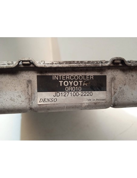 Recambio de intercooler para toyota corolla verso (r1) 2.2 turbodiesel cat referencia OEM IAM JD1271002220  