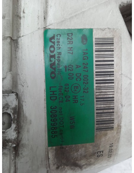 Recambio de faro derecho para volvo s40 berlina 1.6 cat referencia OEM IAM 1AG247002 XENON CENTRALITA INCLUIDA