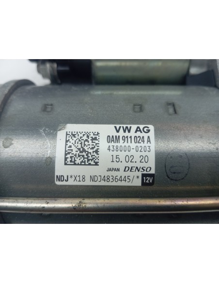 Recambio de motor arranque para volkswagen t-cross sport referencia OEM IAM 0AM911024A  