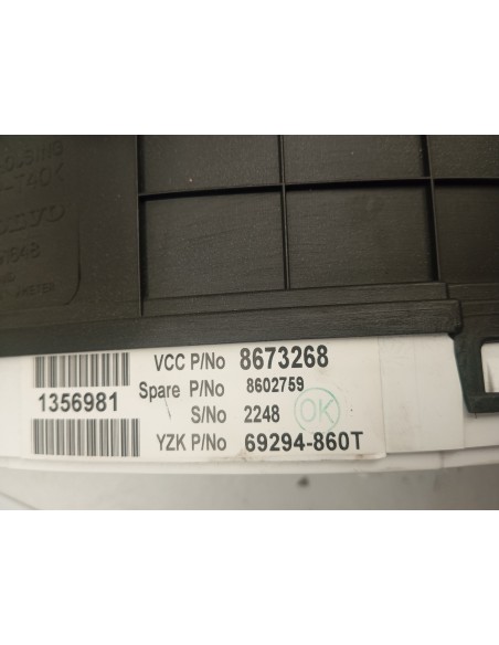 Recambio de cuadro instrumentos para volvo xc90 d5 executive (7 asientos) (136kw) referencia OEM IAM 8673268  