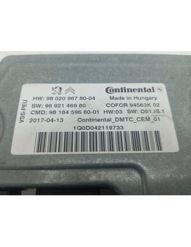 Recambio de modulo electronico para citroën c4 grand picasso shine referencia OEM IAM 9802096780 START STOP 