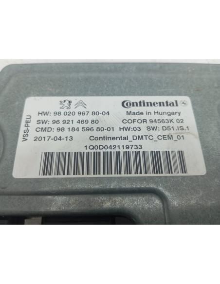 Recambio de modulo electronico para citroën c4 grand picasso shine referencia OEM IAM 9802096780 START STOP 