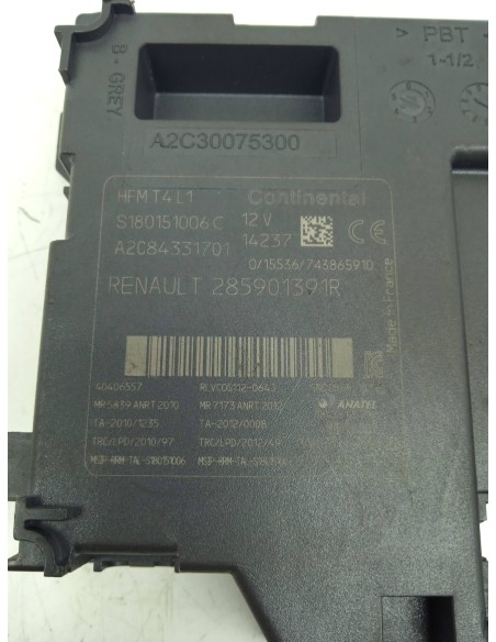 Recambio de conmutador de arranque para renault clio iv authentique referencia OEM IAM 285901391R  