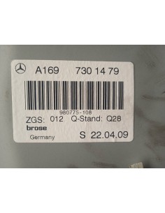 Recambio de elevalunas trasero derecho para mercedes-benz clase a (w169) 2.0 cdi cat referencia OEM IAM A1697301479   2