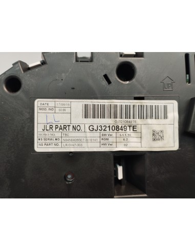 Recambio de cuadro instrumentos para land rover range rover evoque evoque referencia OEM IAM GJ3210849TE  