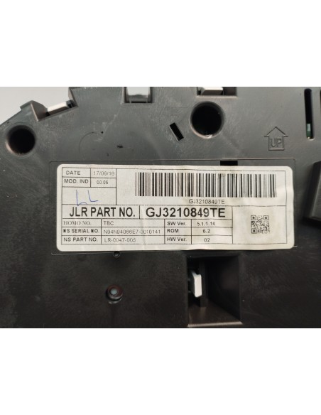 Recambio de cuadro instrumentos para land rover range rover evoque evoque referencia OEM IAM GJ3210849TE  