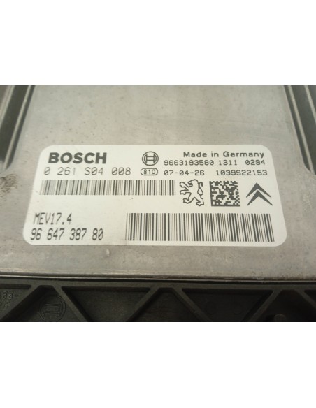 Recambio de centralita motor uce para peugeot 207 xs referencia OEM IAM 9664738780  