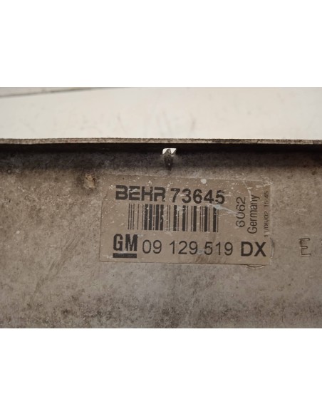 Recambio de intercooler para opel zafira a 2.0 dti referencia OEM IAM 09129519DX  