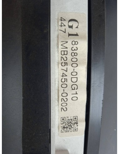 Recambio de cuadro instrumentos para toyota yaris 1.3 16v cat referencia OEM IAM 2574500202 83800-0DG10 