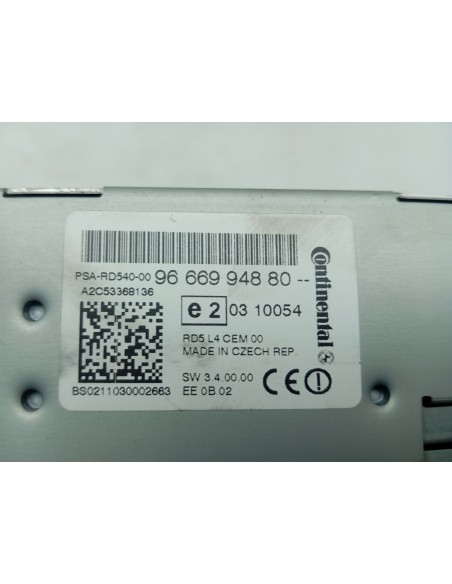 Recambio de sistema audio / radio cd para peugeot 508 style referencia OEM IAM 9666994880  