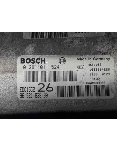 Recambio de centralita motor uce para citroën c5 berlina referencia OEM IAM 0281011524  
