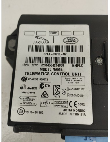 Recambio de modulo electronico para land rover range rover evoque evoque referencia OEM IAM DPLA70718NV  