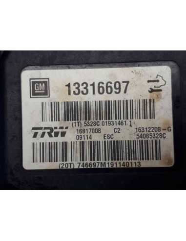 Recambio de abs para opel insignia berlina 2.0 16v cdti referencia OEM IAM 13316697  