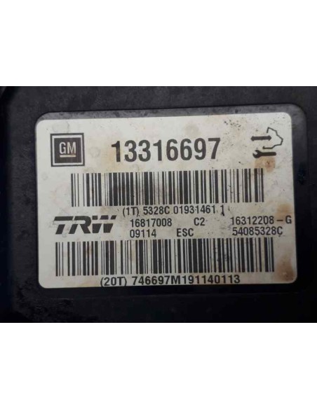 Recambio de abs para opel insignia berlina 2.0 16v cdti referencia OEM IAM 13316697  