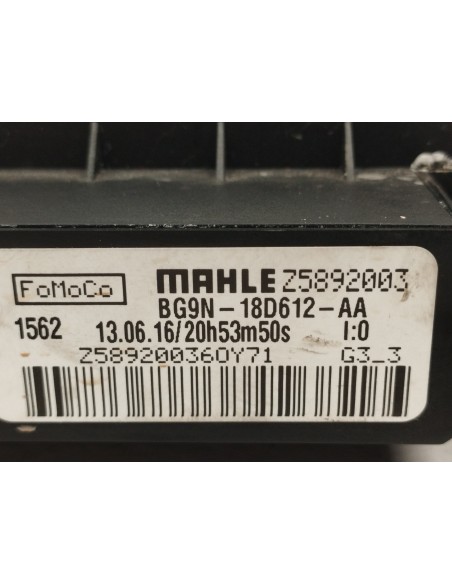 Recambio de resistencia calefaccion para land rover range rover evoque evoque referencia OEM IAM BG9N18D612AA  