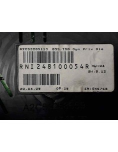 Recambio de cuadro instrumentos para renault megane iii berlina 5 p 1.5 dci diesel referencia OEM IAM 248100054R RNI248100054R A 2