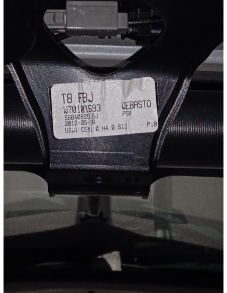 Recambio de techo electrico para peugeot 3008 sport pack referencia OEM IAM 96840895BJ  