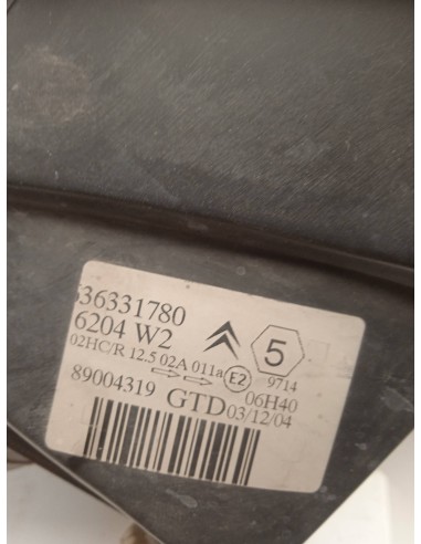 Recambio de faro izquierdo para citroën saxo 1.5 diesel referencia OEM IAM 9636331780  