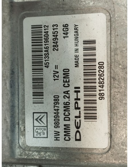 Recambio de centralita motor uce para ds 4 style referencia OEM IAM 9809447980  