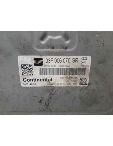 Recambio de centralita motor uce para seat ibiza (6j5) 1.2 tsi referencia OEM IAM 03F906070GR  