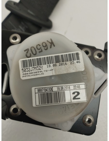 Recambio de cinturon seguridad trasero derecho para ds 4 style referencia OEM IAM 96871541XX  