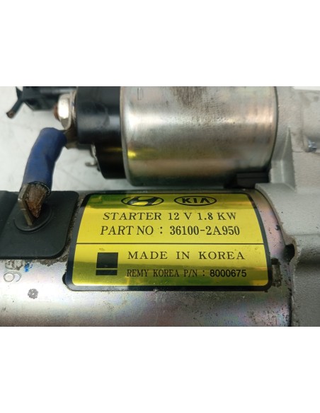 Recambio de motor arranque para kia carens ( ) emotion referencia OEM IAM 361002A950  