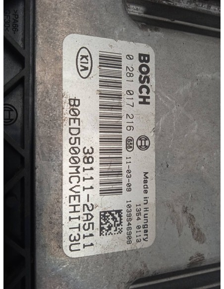 Recambio de centralita motor uce para kia cee´d 1.6 crdi cat referencia OEM IAM 381112A511  