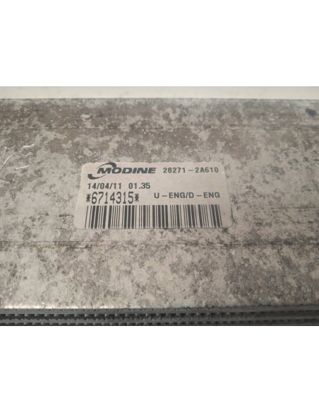 Recambio de intercooler para kia cee´d 1.6 crdi cat referencia OEM IAM 282712A610  