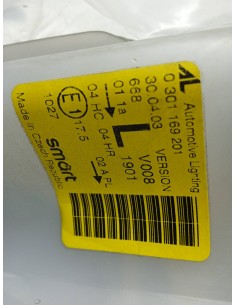 Recambio de faro izquierdo para smart coupe 0.7 turbo cat referencia OEM IAM 0301169201 LISO  2
