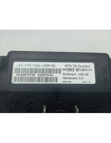 Recambio de pantalla multifuncion para peugeot 3008 referencia OEM IAM 9808381480  